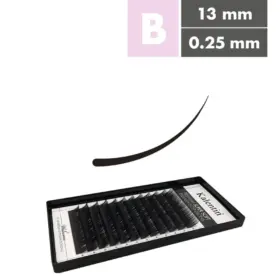 Kalentin Extensiones De Pestañas Clásicas Curva B 0,25 13mm